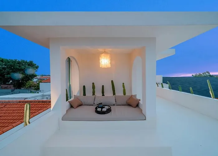 Sankara - Rooftop 3br With Brasero & Cinema - Sunset View - Ferienhaus Canggu