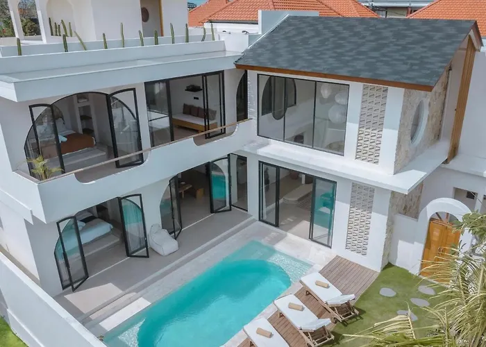Sankara - Rooftop 3br With Brasero & Cinema - Sunset View - Ferienhaus Canggu